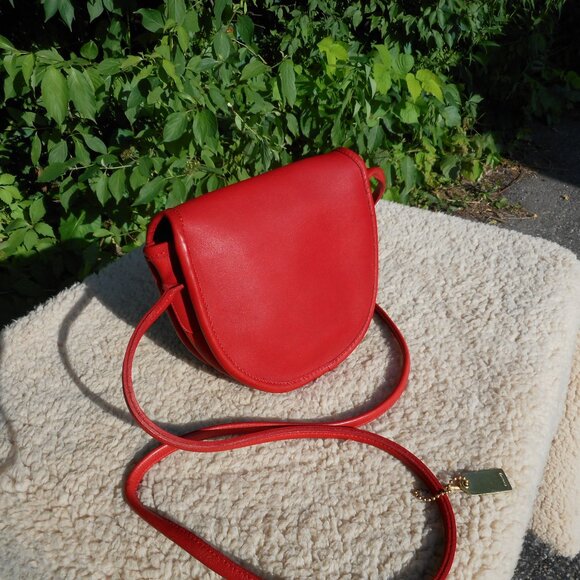 Vintage Coach NYC Mini Bag EUC Pre 1994, 9825 in Red - Picture 2 of 9